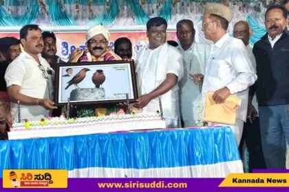 H K Halesh birthday celebrated harapanahlli