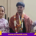 ಚಿನ್ನದ ಪಡೆದ ಕ್ರೀಡಾಪಟು ನಂದೀಶಗೆ ಸನ್ಮಾನ
